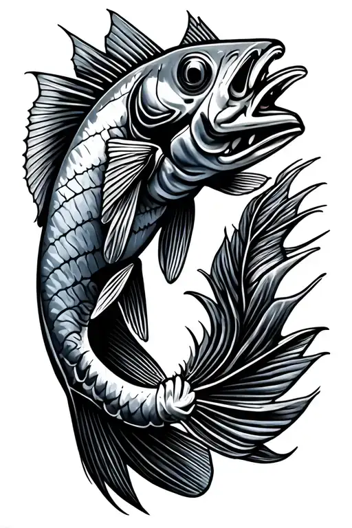 bonefish tattoo design idea