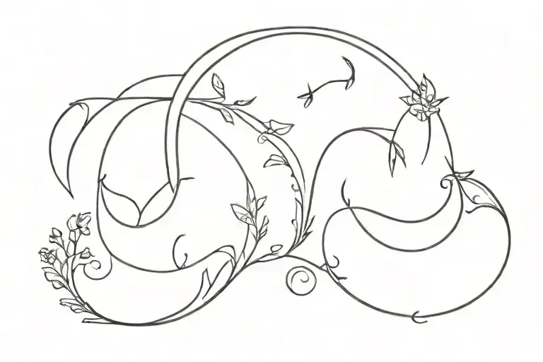 virgo scorpio aquarius zodiac sign tattoo design idea