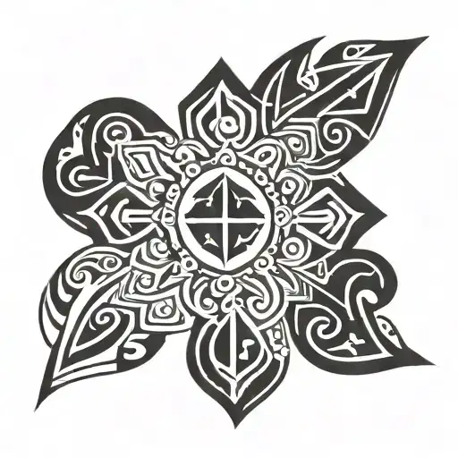 Ethiopian cross tattoo design idea