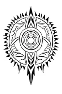 Cherokee tribal sleeve tattoo design idea