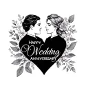 Wedding Anniversary tattoo design idea