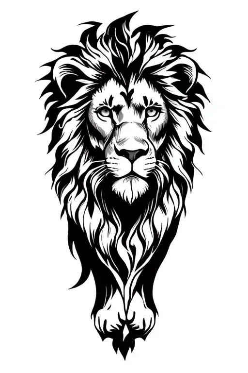 Lion Of Judah tattoo design idea