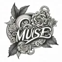 Muse Word tattoo design idea