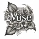 Muse Word tattoo design idea
