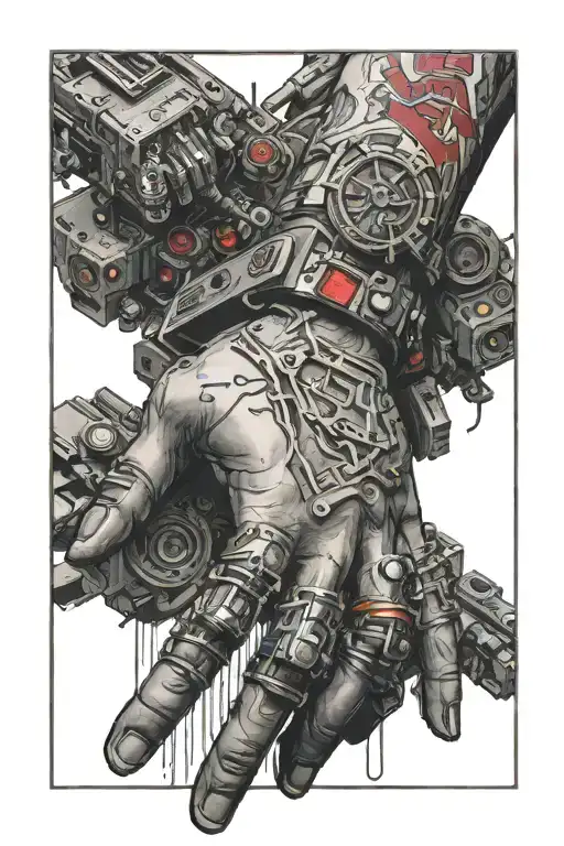 johnny silverhenk hand from cyberpunk 2077 tattoo design idea