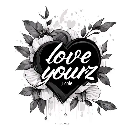 "love yourz" love yourz j cole tattoo design idea