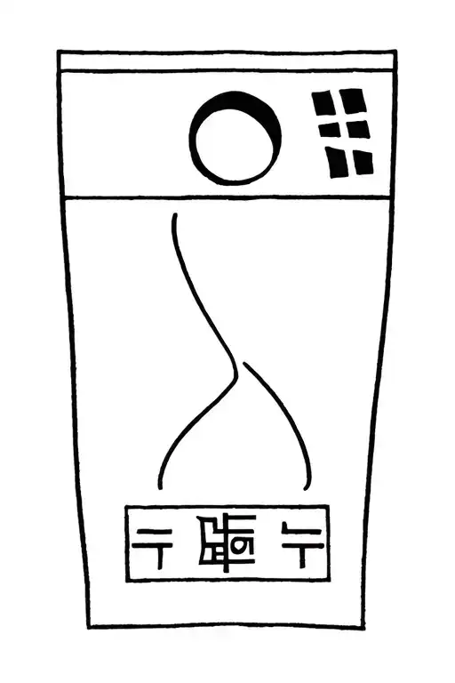 Korean Flag Half jolly tattoo design idea