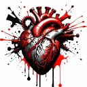 A mechanical heart tattoo with exposed gears, steam valves, and copper pipes in a steampunk style tattoo design idea