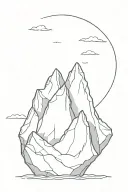 iceberg tattoo design idea