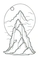 iceberg tattoo design idea