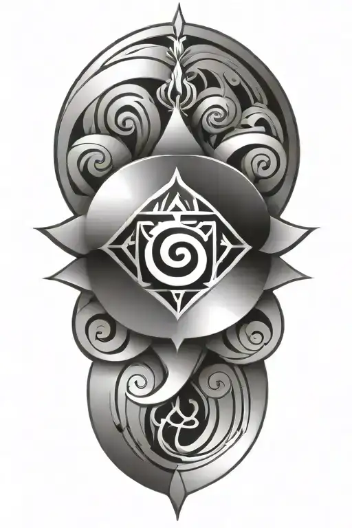 Incorporate an aum symbol tattoo design idea