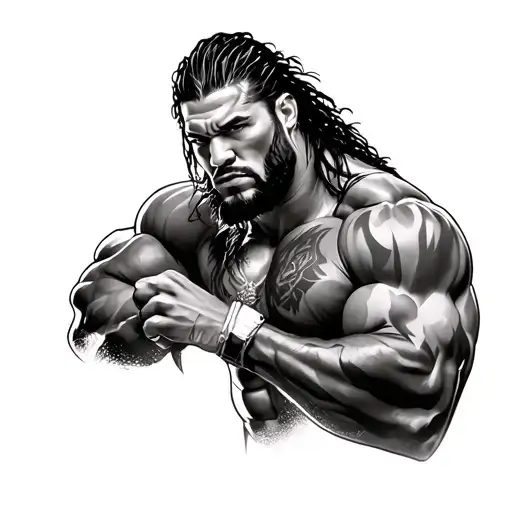 Roman Reigns tattoo design idea