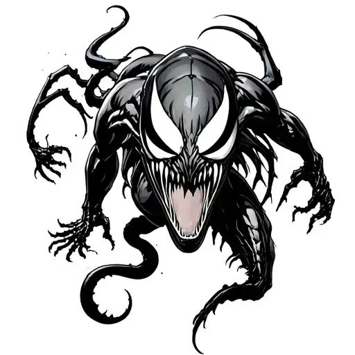 venom vs carnage tattoo design idea
