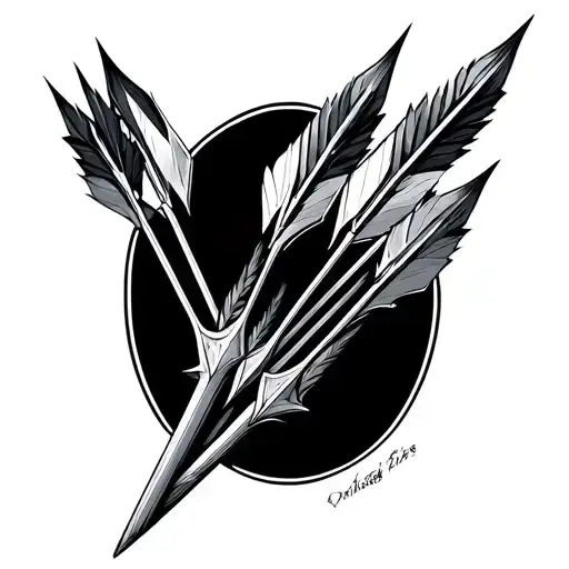 quiver full of arrows tattoo design idea