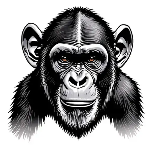 urban chimp sleeve tattoo design idea