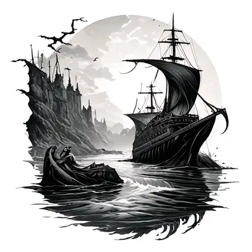 river of styx tattoo design idea