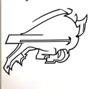 buffalo bills logo outline tattoo with josh allen tattoo design idea