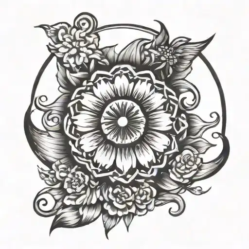 Healing Optimism Perseverance Endurance  tattoo design idea
