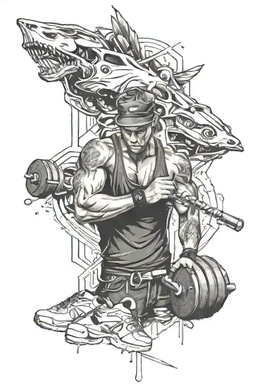Gym Streetwear Tattoo Design tattoo design idea