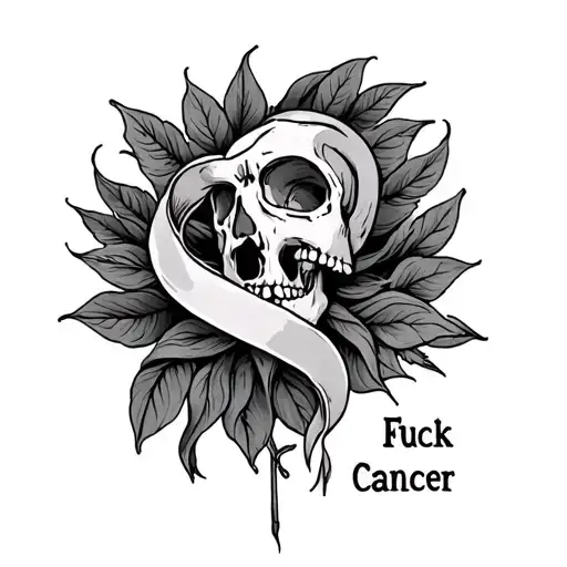 Fuck Cancer tattoo design idea