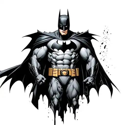Batman teaming tattoo design idea