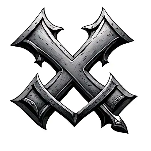 Crusader Cross tattoo design idea