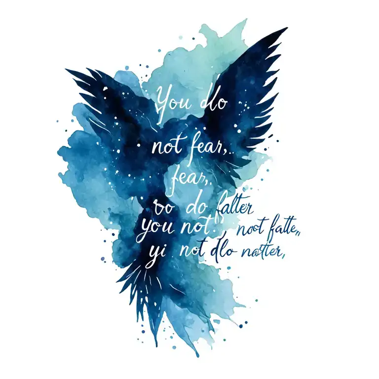 Create a tattoo inspired by the Sarah J Maas universe. Use the saying "You do not fear. You do not falter. You do not yi tattoo design idea