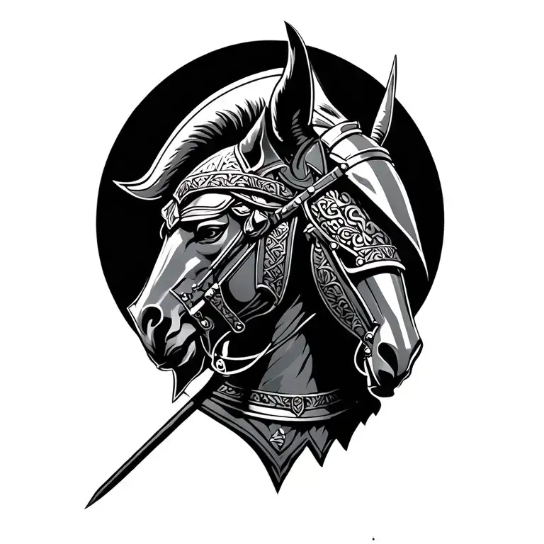 Polish Hussars Knight tattoo design idea