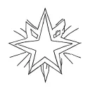 Storage Star facility coloring book page tattoo design idea