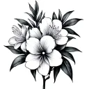Oleander tattoo design idea