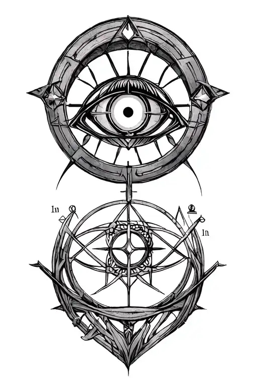 Law of equivalent exchange transmutation circle with referencesto Full Metalalchemist add a scale an eye & truth(charact tattoo design idea