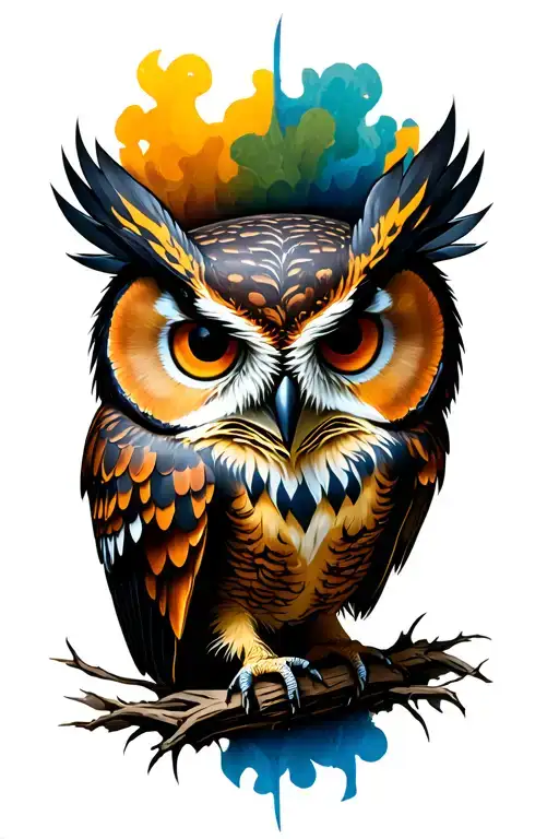 owl tattoo design idea
