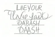the phrase "live your dash" with "1951" tattoo design idea