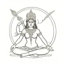 durga, tattoo design idea
