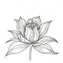 tulip flower tattoo design idea