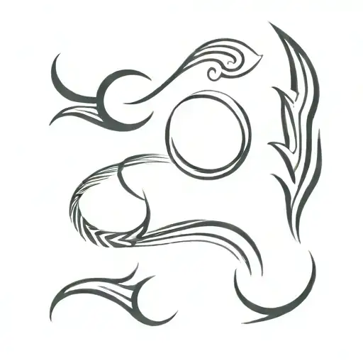 band tribal tattoo design idea