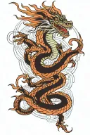 dragon earth jupiter tattoo design idea