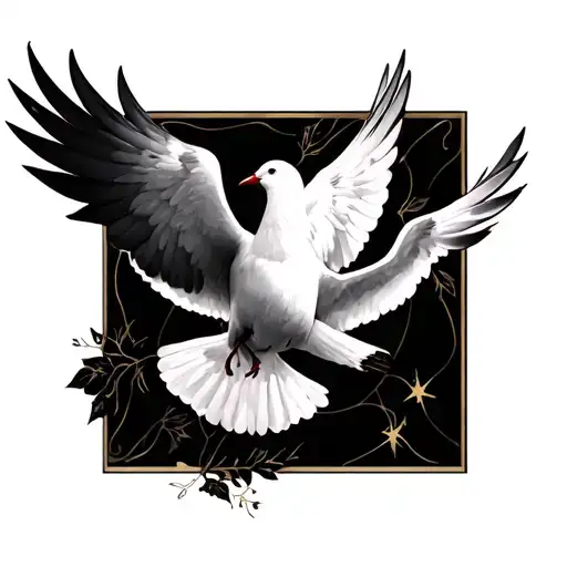 Christian Tattoo, White dove, forearm sleeve,  tattoo design idea