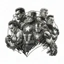 Avengers tattoo design idea