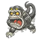 Cod Zombies monkey bomb tattoo design idea