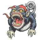 Cod Zombies monkey bomb tattoo design idea