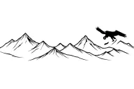 Peruvian mountain range with pachamama spiral; incorporate cougar, condor and snake tattoo design idea