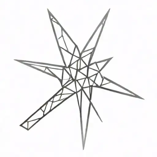 shattered glass tattoo design idea