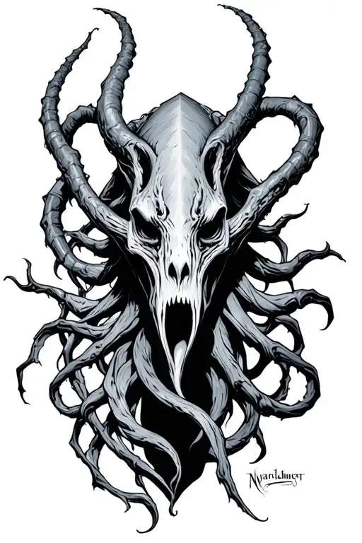 Nyarlathotep tattoo design idea