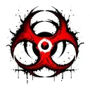 biohazard symbol tattoo design idea