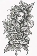 forgiven tattoo design idea
