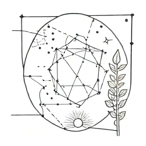 stick-and-poke design made of only 25 dots tattoo design idea