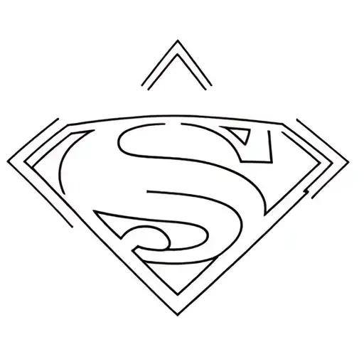 superman logo tattoo design idea