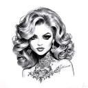 sissy slut BBC only tattoo design idea