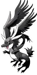 Pokemon with an Eevee and with Lugia fighting Ho-Oh tattoo design idea